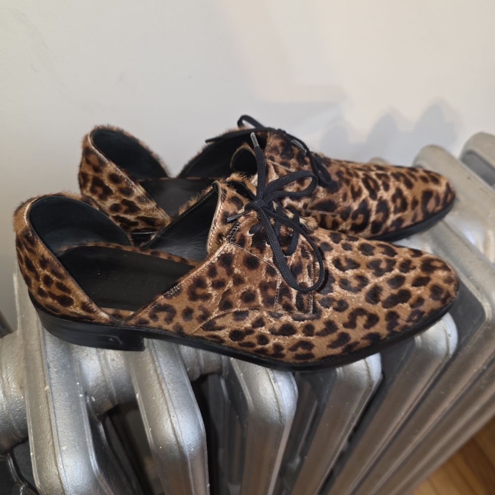 Anthropologie Freda Salvador Leopard Print Shoes View 3